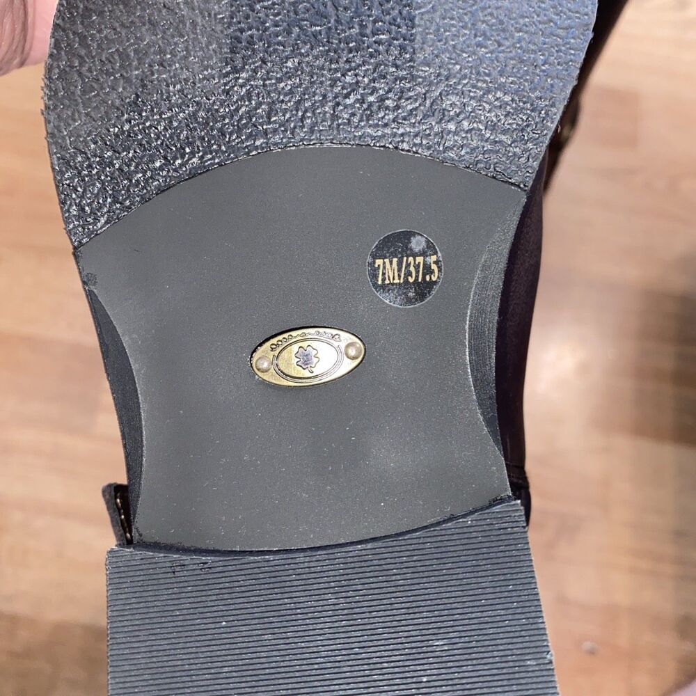 NEW Lucky Brand Maltet Leather Knee-High Riding Boots Size 7M Summer Haze Torte - Picture 12 of 13